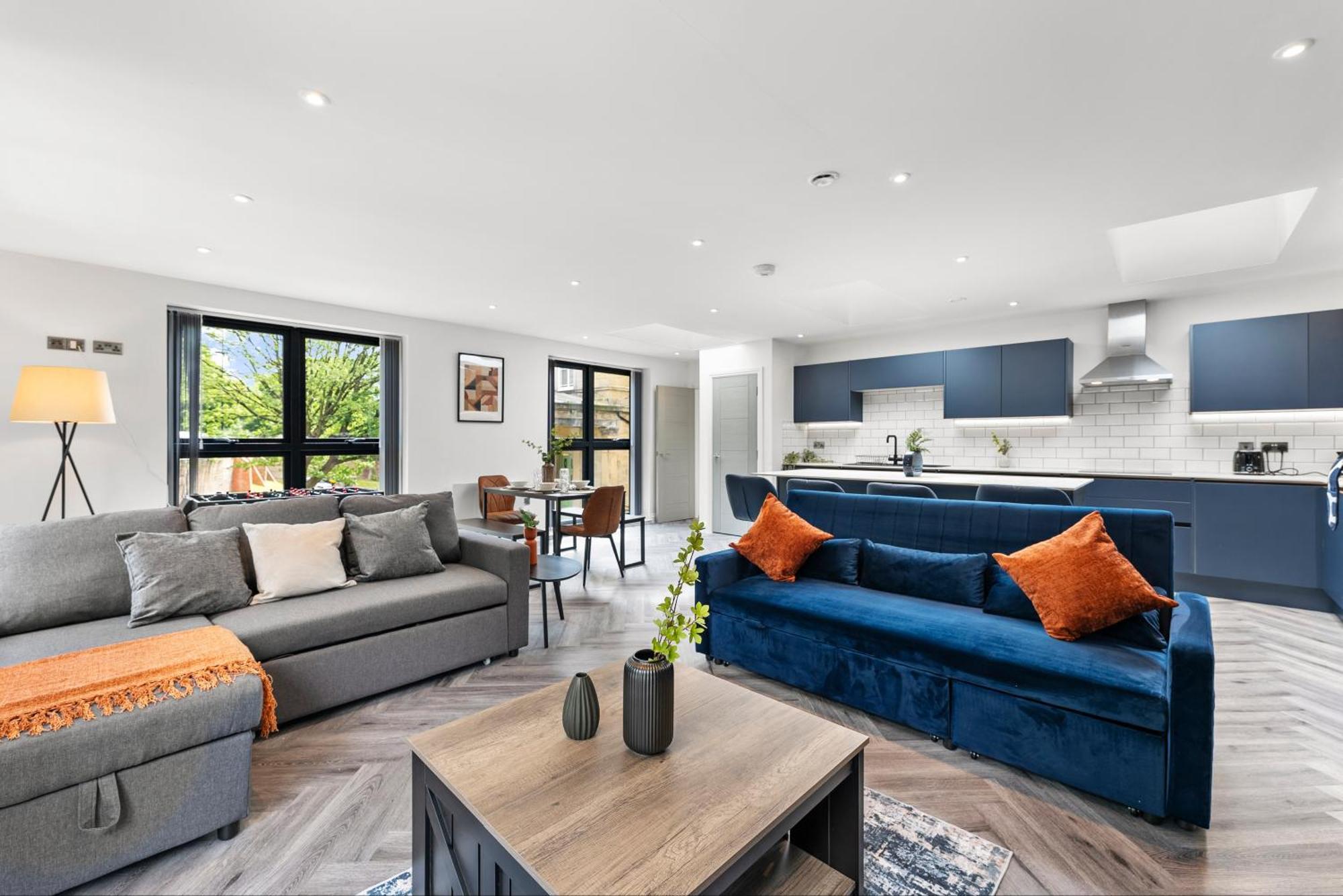 Stylish Large Leeds Apartment - Parking Eksteriør billede
