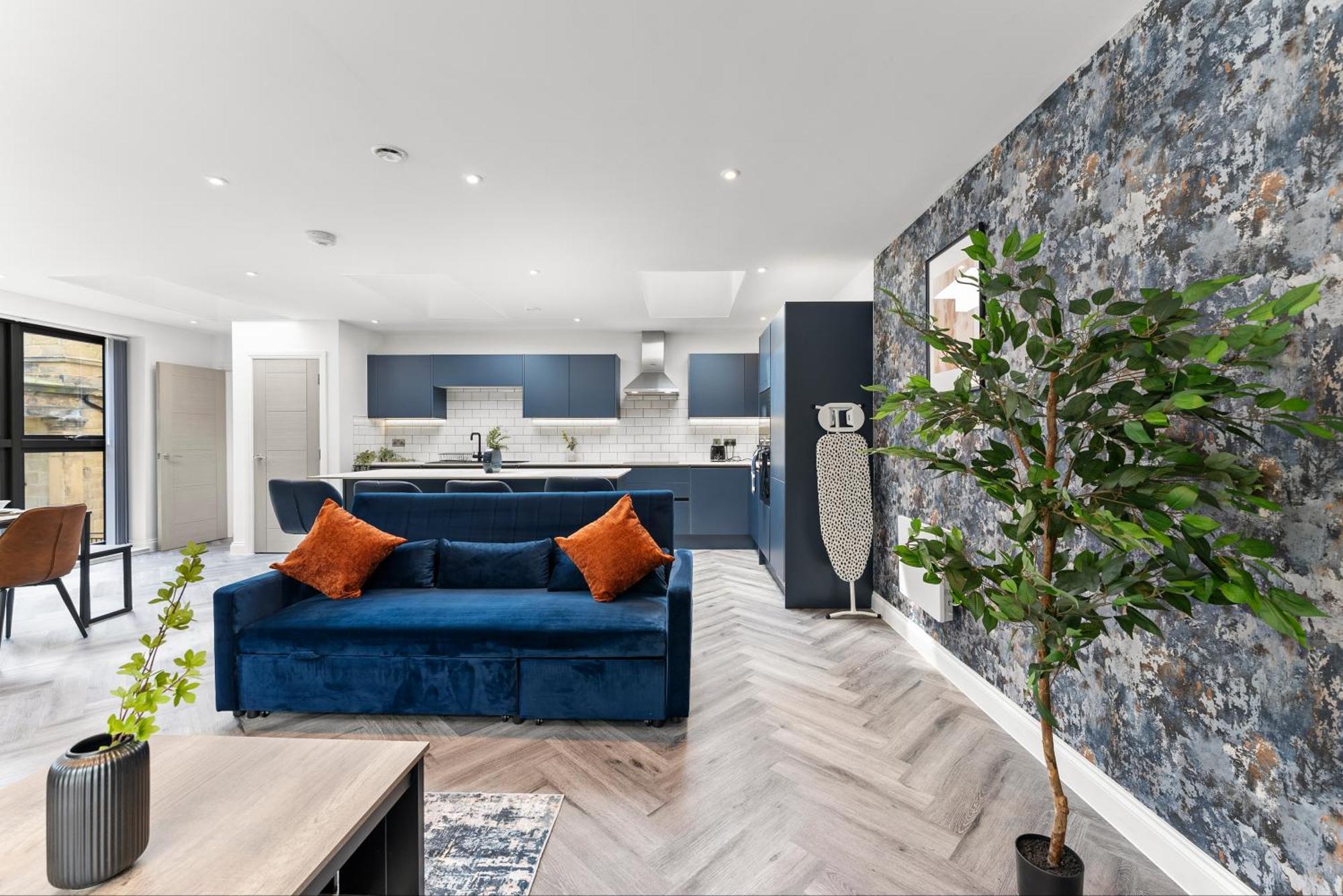 Stylish Large Leeds Apartment - Parking Eksteriør billede